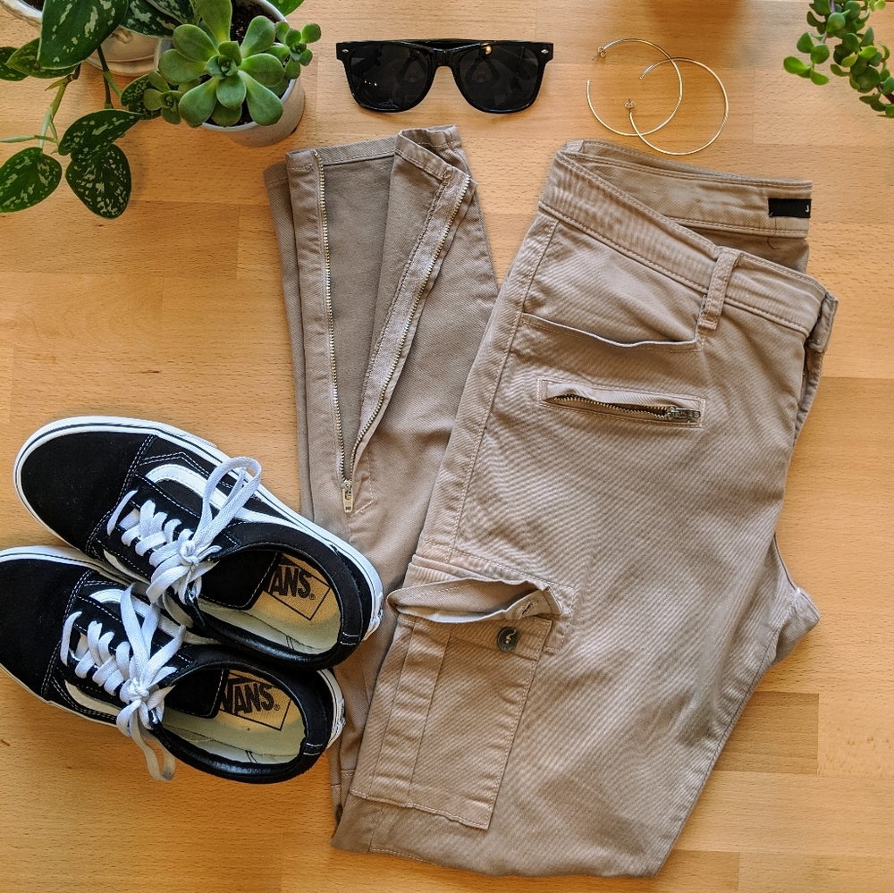 J Brand khaki cargo pants